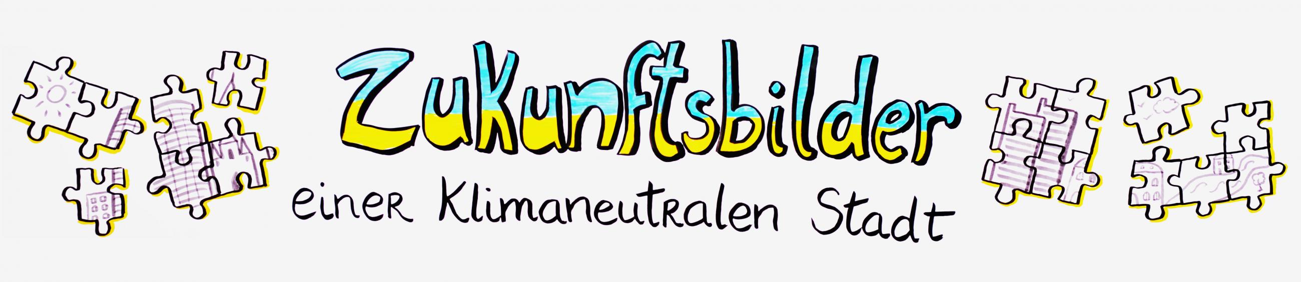 Titel Zukunftsbilder mit Puzzleteilen